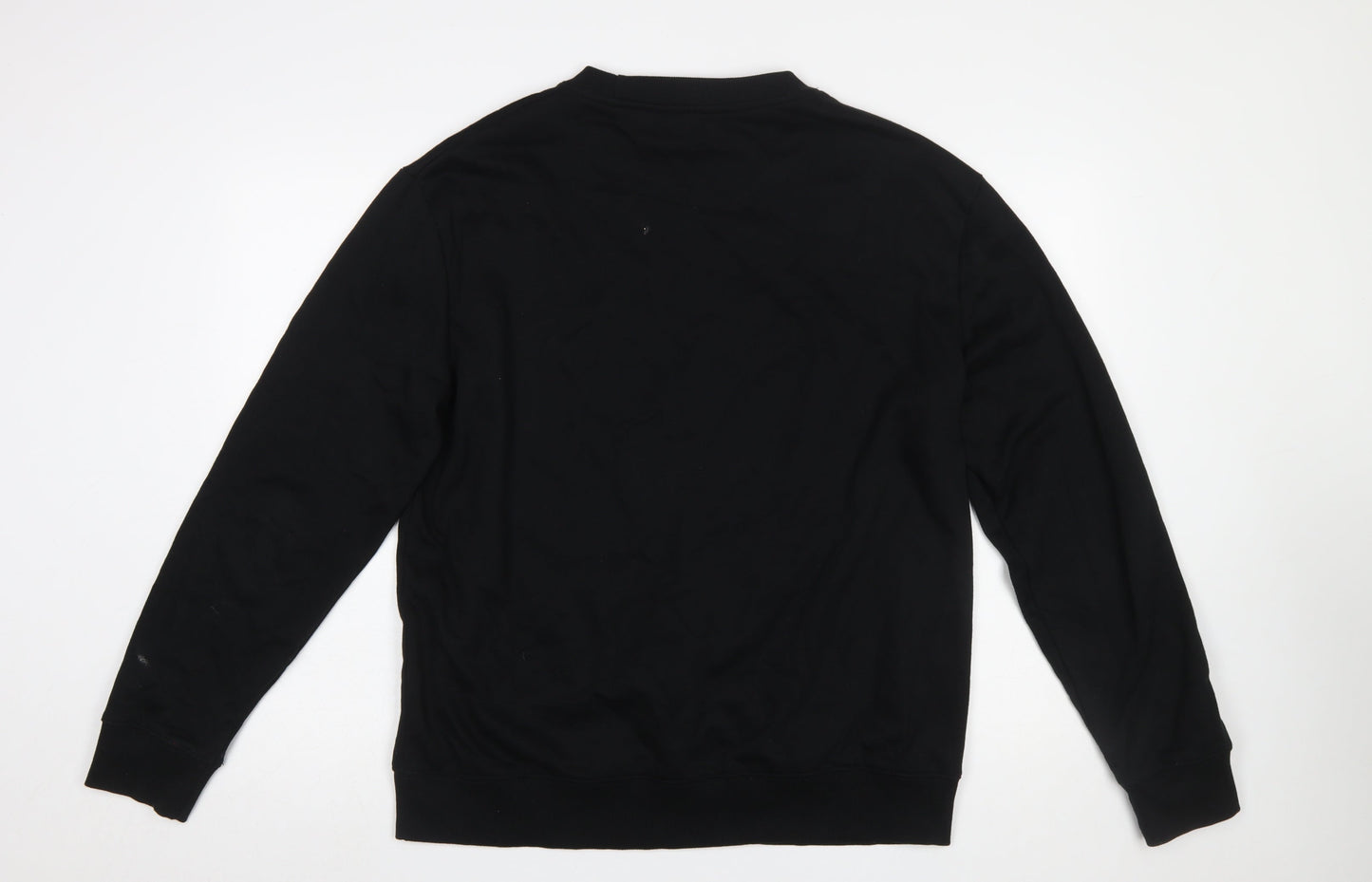 Dunnes Mens Black L Pullover Crew Neck Sweatshirt