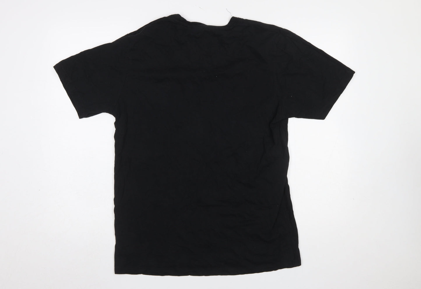 Diesel Men's Black XL Crew Neck Cotton Logo T-Shirt