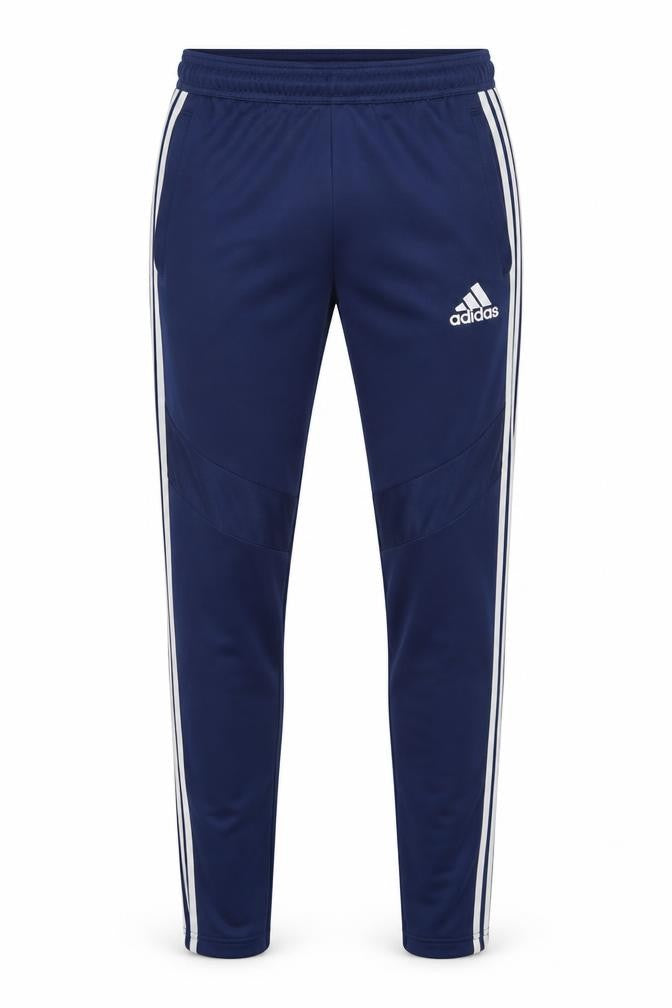 Adidas Men's Blue XS Slim Fit Jogger Trousers with Stripes