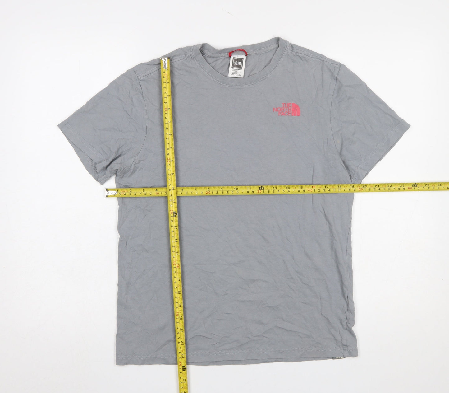 The North Face Men's Grey Graphic Logo T-Shirt Size S Outdoor Cotton