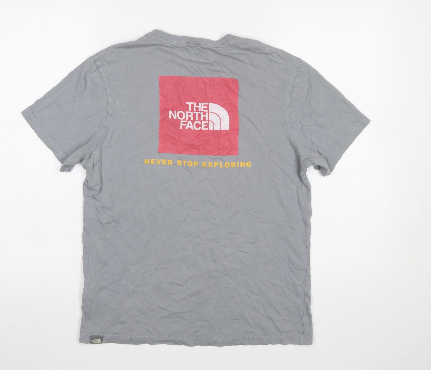 The North Face Men's Grey Graphic Logo T-Shirt Size S Outdoor Cotton