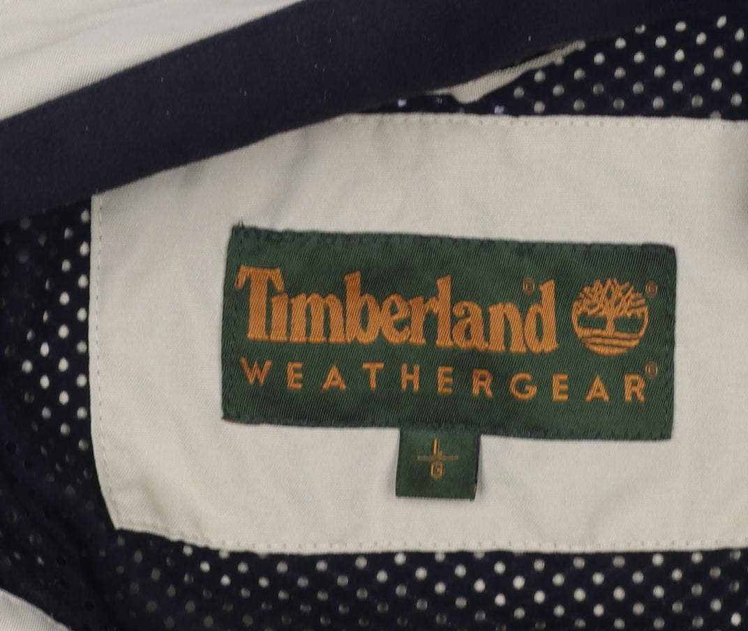 Timberland Mens Beige Weathergear Jacket L Full Zip Outdoor Casual
