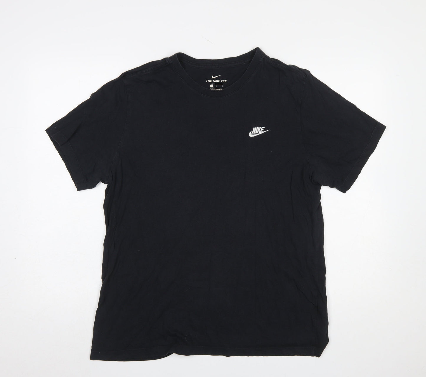 Nike Men's Black L Crew Neck Short Sleeve Cotton T-Shirt