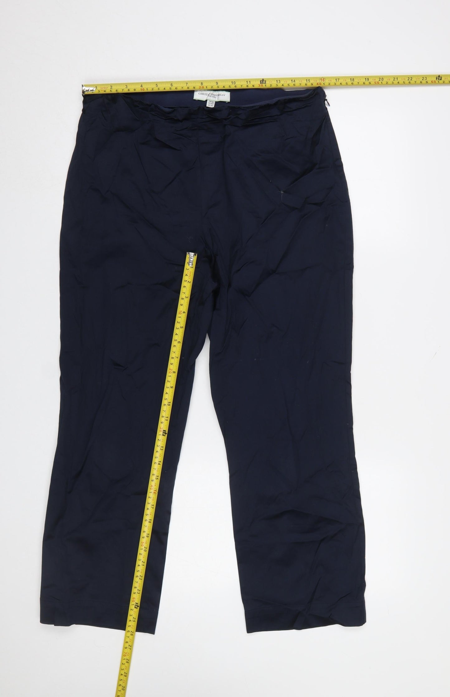 Carolyn Donnelly Women Navy Blue Chino Trousers Size 14