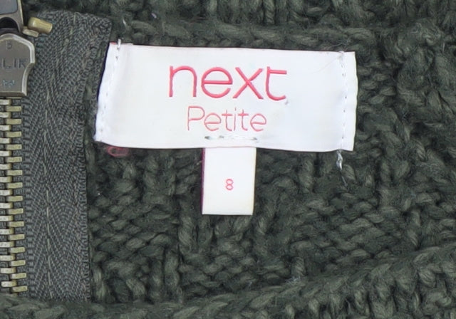 Next Petite Green Cable-Knit Acrylic Women’s Jumper Size 8