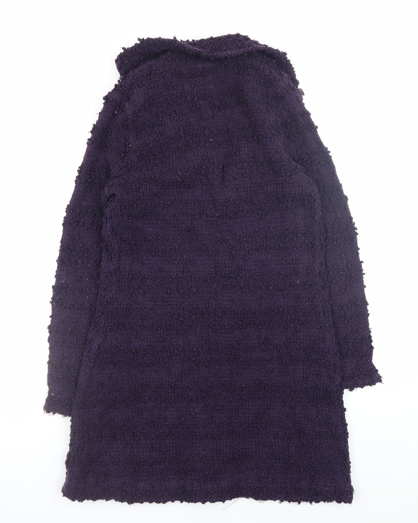 Monsoon Women's Purple Chunky Knit Long Cardigan Size 12
