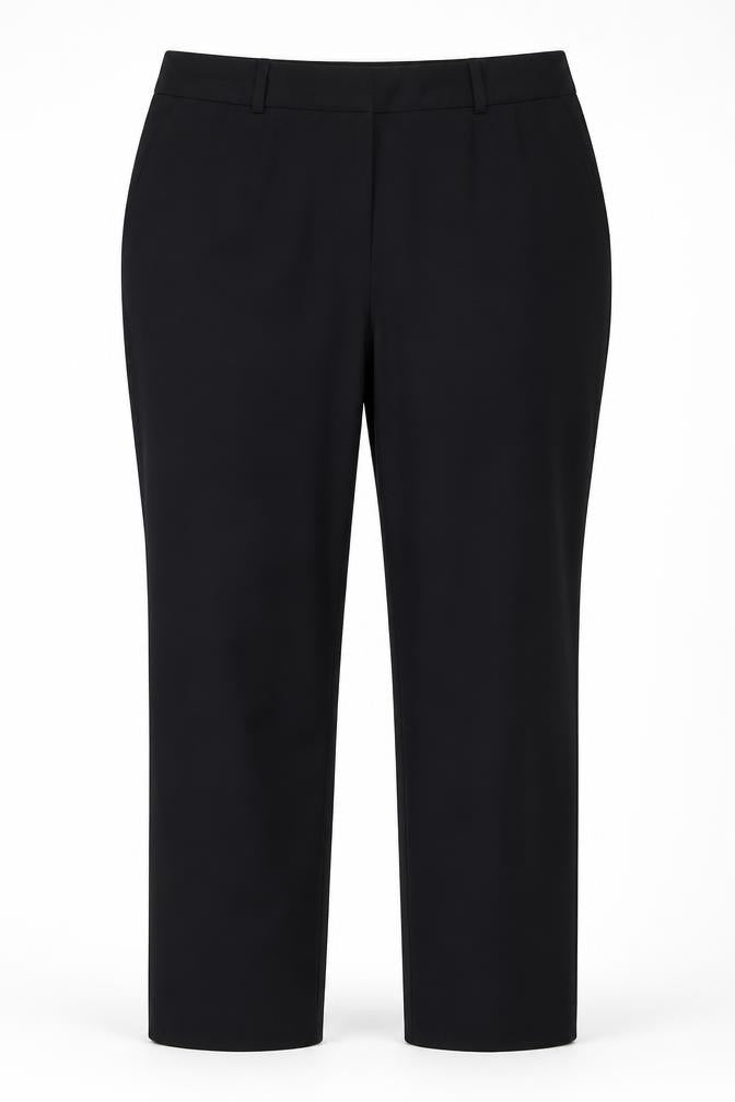 Dunnes Womens Black Size 12 Straight Leg Work Trousers