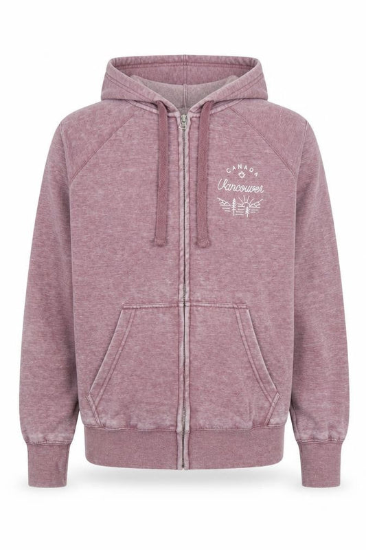Initial Mens Attraction Purple Full Zip Hoodie S
