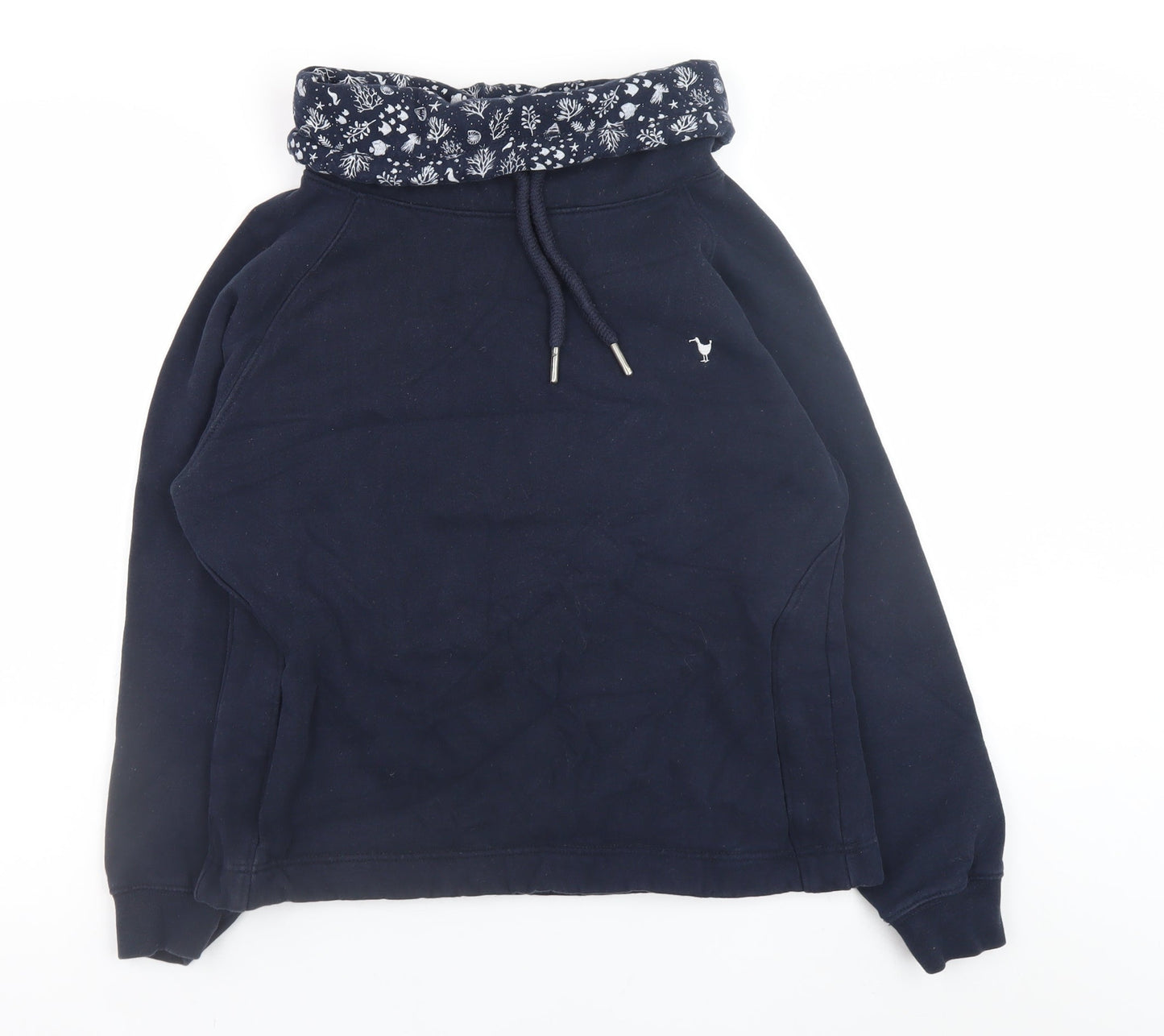 Quba & Co Womens Navy Blue Pullover Hoodie Size 10 Cotton Blend