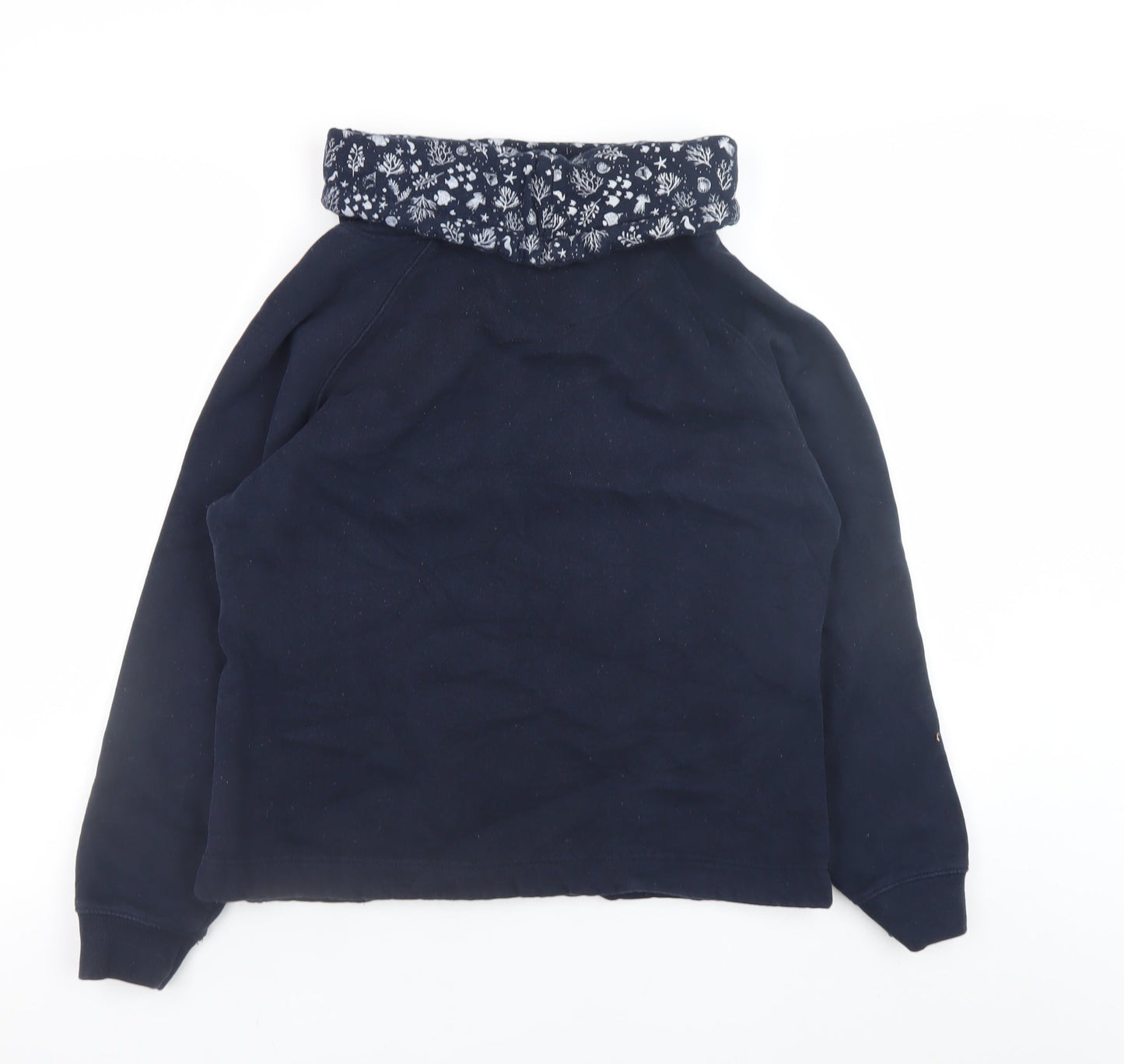 Quba & Co Womens Navy Blue Pullover Hoodie Size 10 Cotton Blend