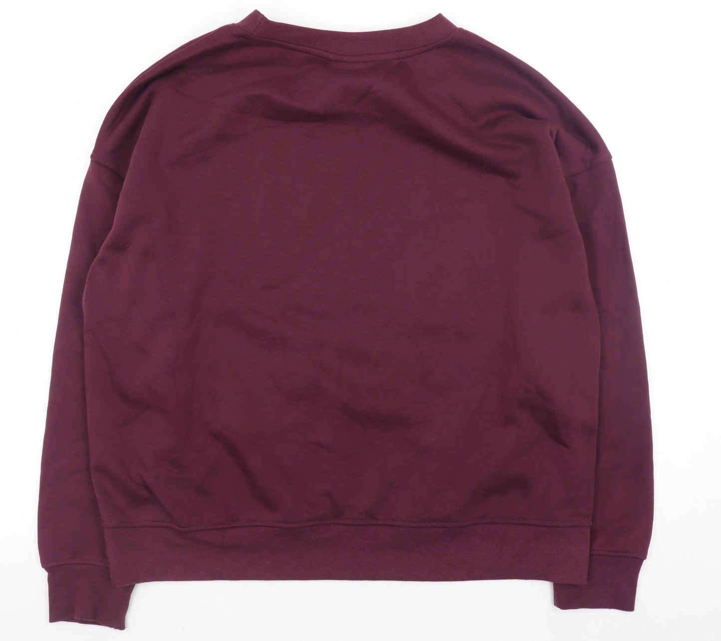 Primark Women’s Burgundy Mickey Mouse Sweatshirt Size L Cotton Blend