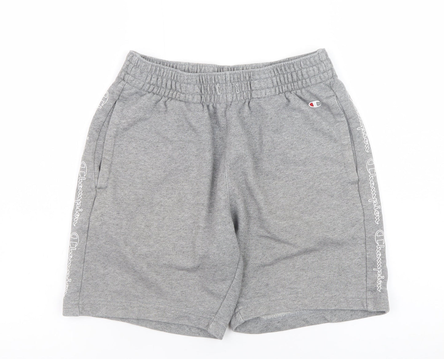 Champion Men's Grey Sweat Shorts Small Regular Fit Jersey Athletic