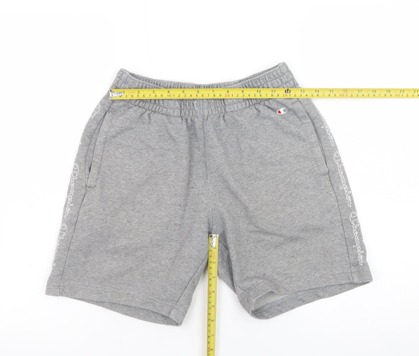 Champion Men's Grey Sweat Shorts Small Regular Fit Jersey Athletic