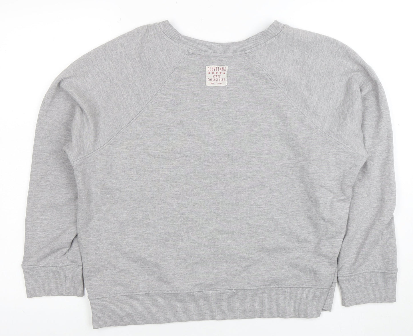 Next Womens Grey Graphic 'Ohio' Sweatshirt Size L Cotton Blend
