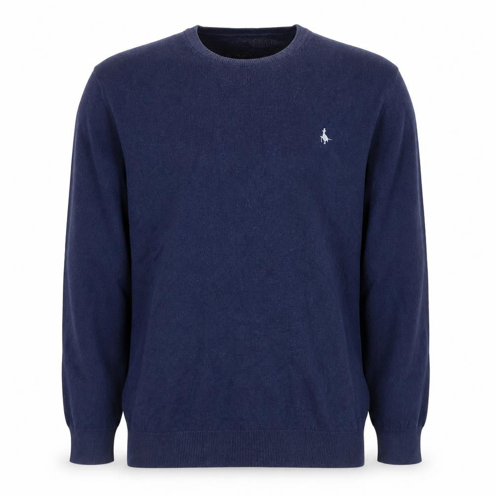 Jack Wills Men's Blue XL Crew Neck Cotton Cashmere Jumper