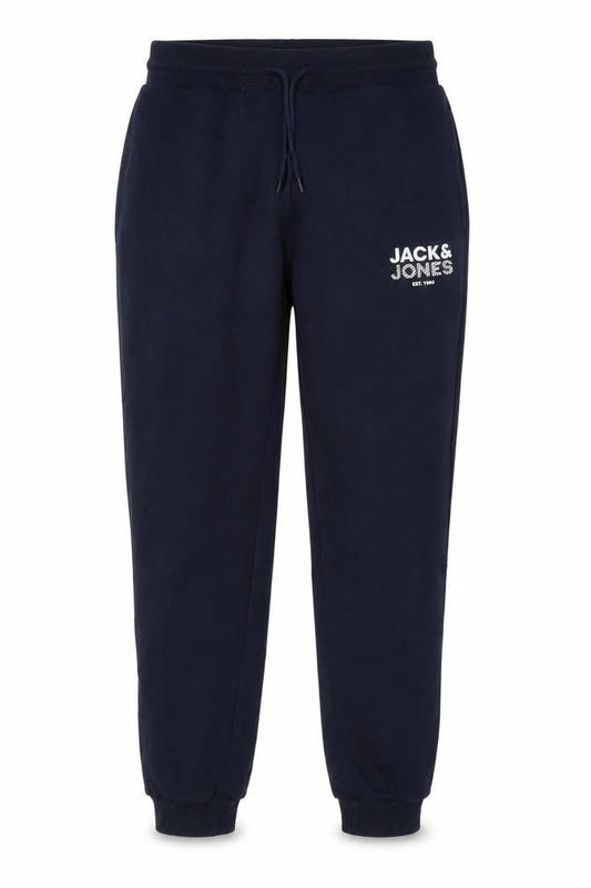 Jack & Jones Men's Blue Jogger Trousers L Regular Fit Fleece
