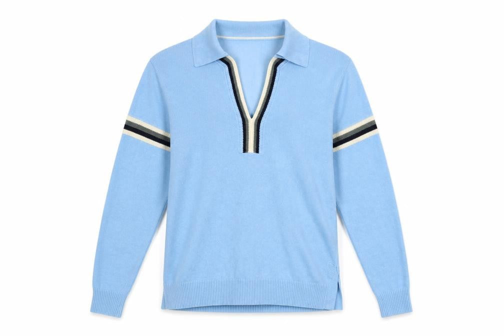 Next Women's Blue Collared Pullover Jumper Size S Lightweight Knit