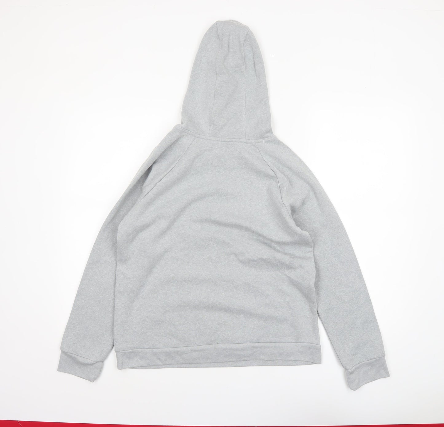 Under Armour Boys Grey Hoodie YXL Loose Fit Cotton Blend Pullover
