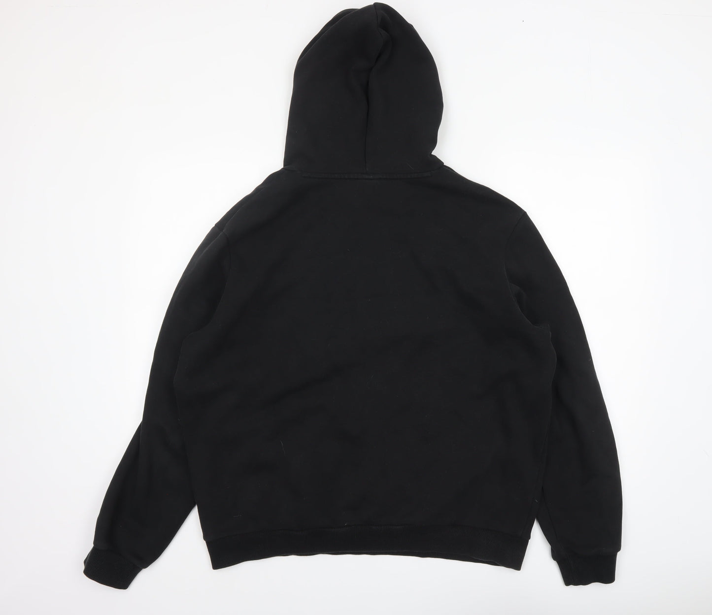 Puma Men's Black Pullover Hoodie Size L Fleece Sweatshirt