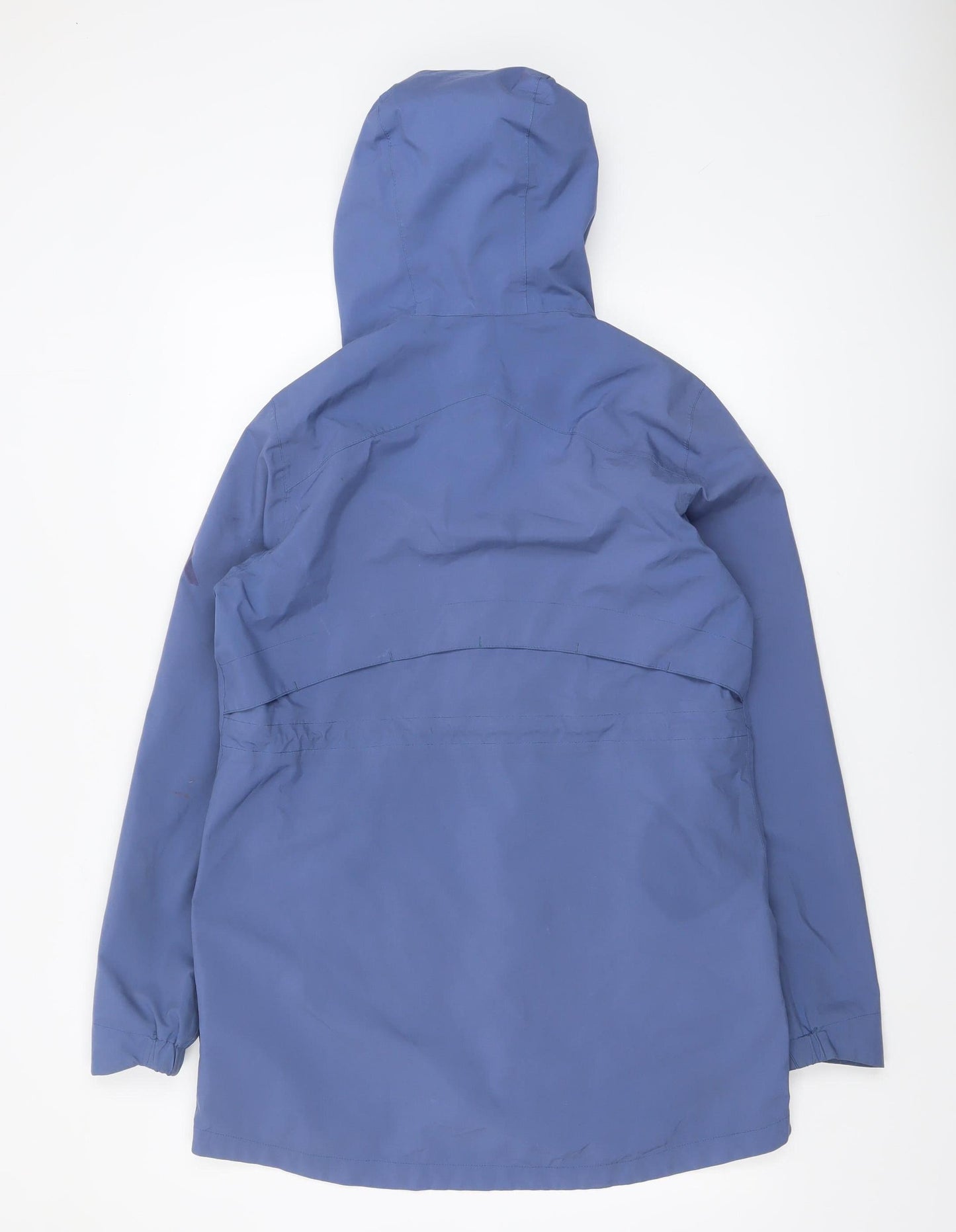 Portwest Womens Blue Waterproof Hooded Rain Coat Jacket Size 10