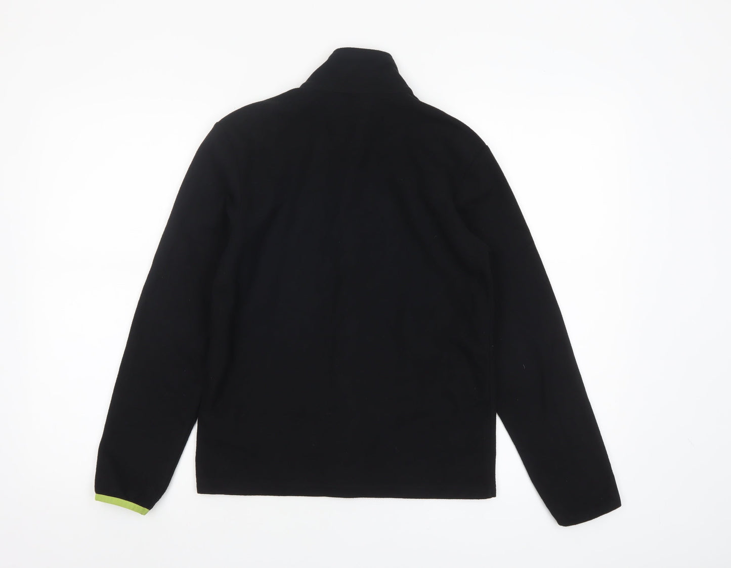 Champion Boys Black Full Zip Fleece Track Jacket Size 11-12 Years