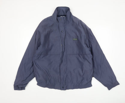 PING Men's Blue Windbreaker Jacket Size M Polyester Nylon Lightweight