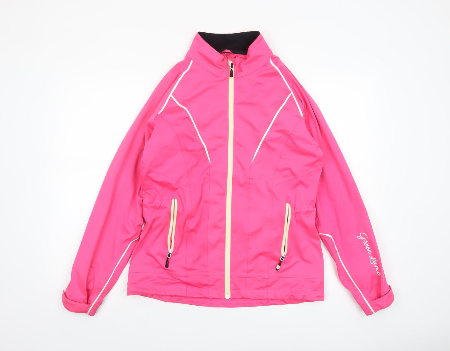 Green Lamb Women's Pink Waterproof Windbreaker Jacket S