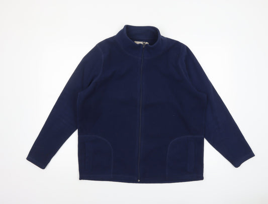 Anthology Women's Blue Fleece Full Zip Jacket Size 16/18
