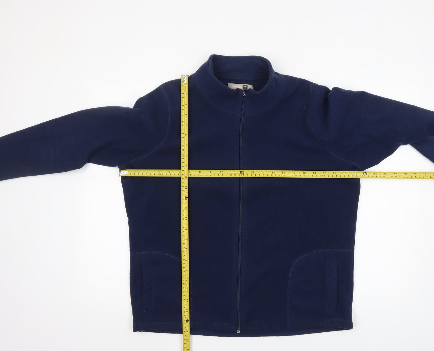 Anthology Women's Blue Fleece Full Zip Jacket Size 16/18
