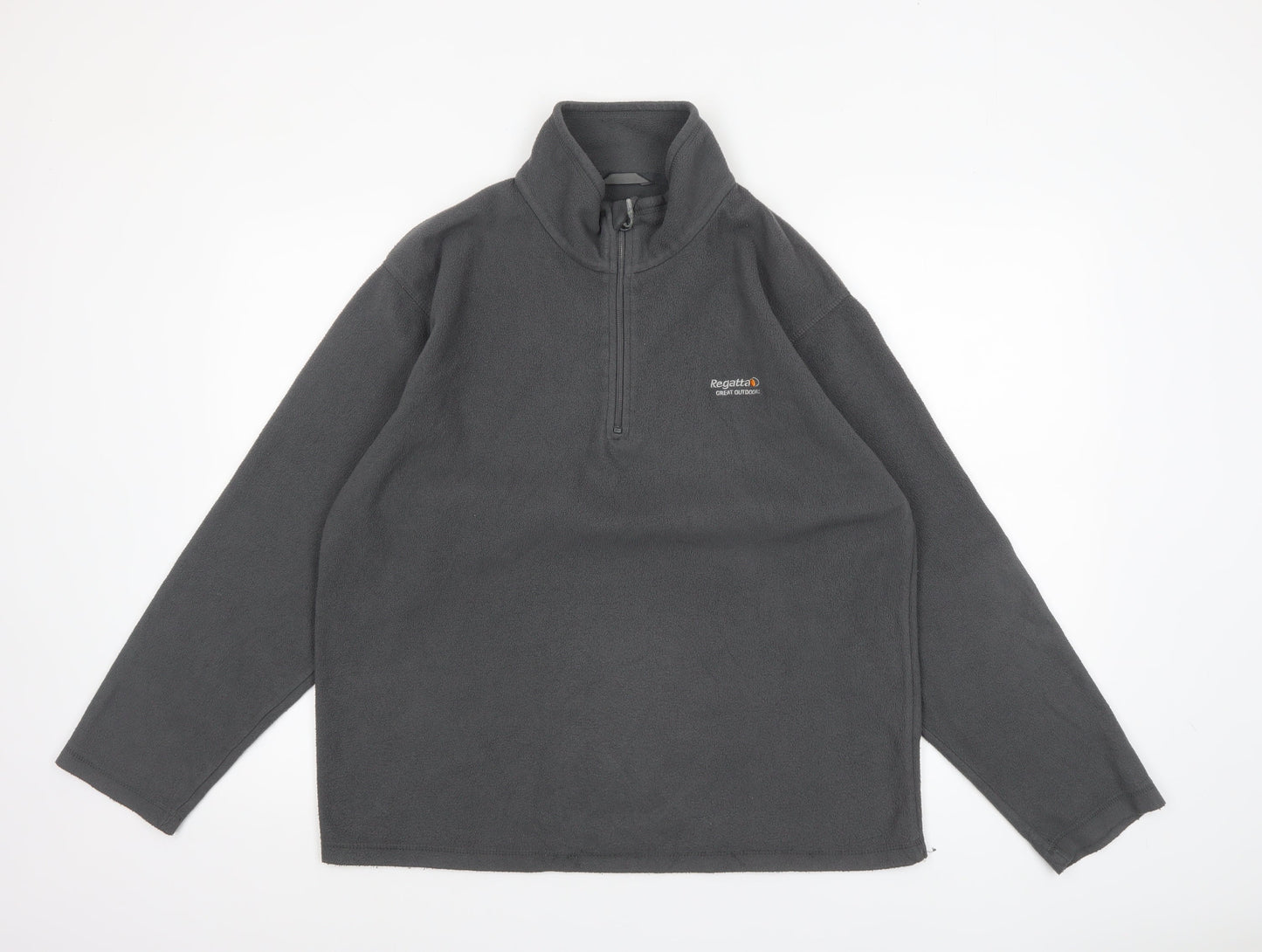 Regatta Men's Grey XL Fleece 1/4 Zip Pullover Sweatshirt Outdoor Top