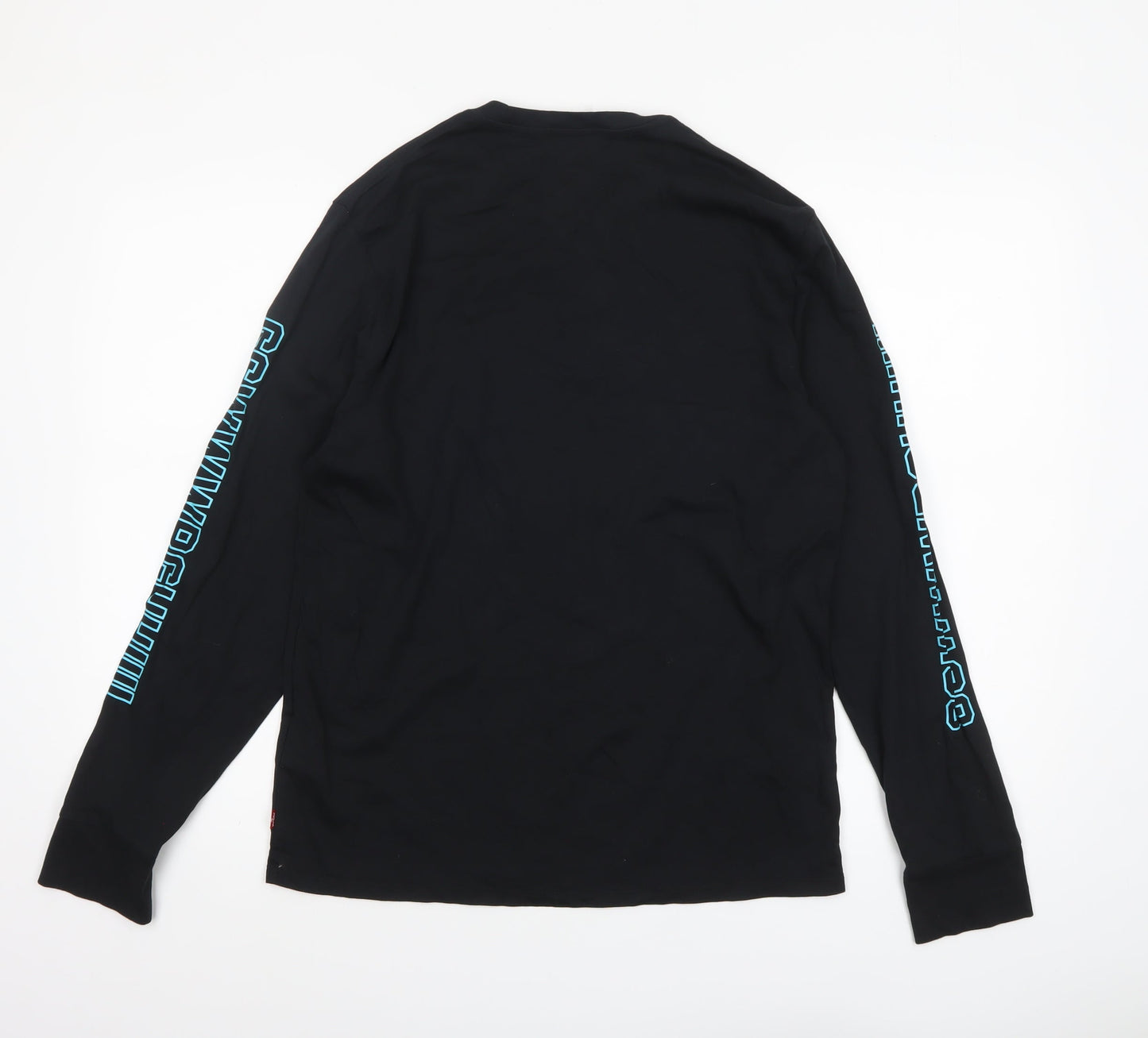 Levi's Men Black Star Wars Long Sleeve Crew Neck T-Shirt Size M