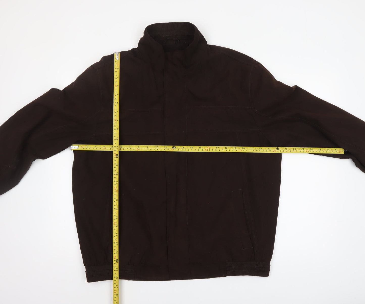 Thomas Nash Men's Brown L Basic Full Zip Jacket