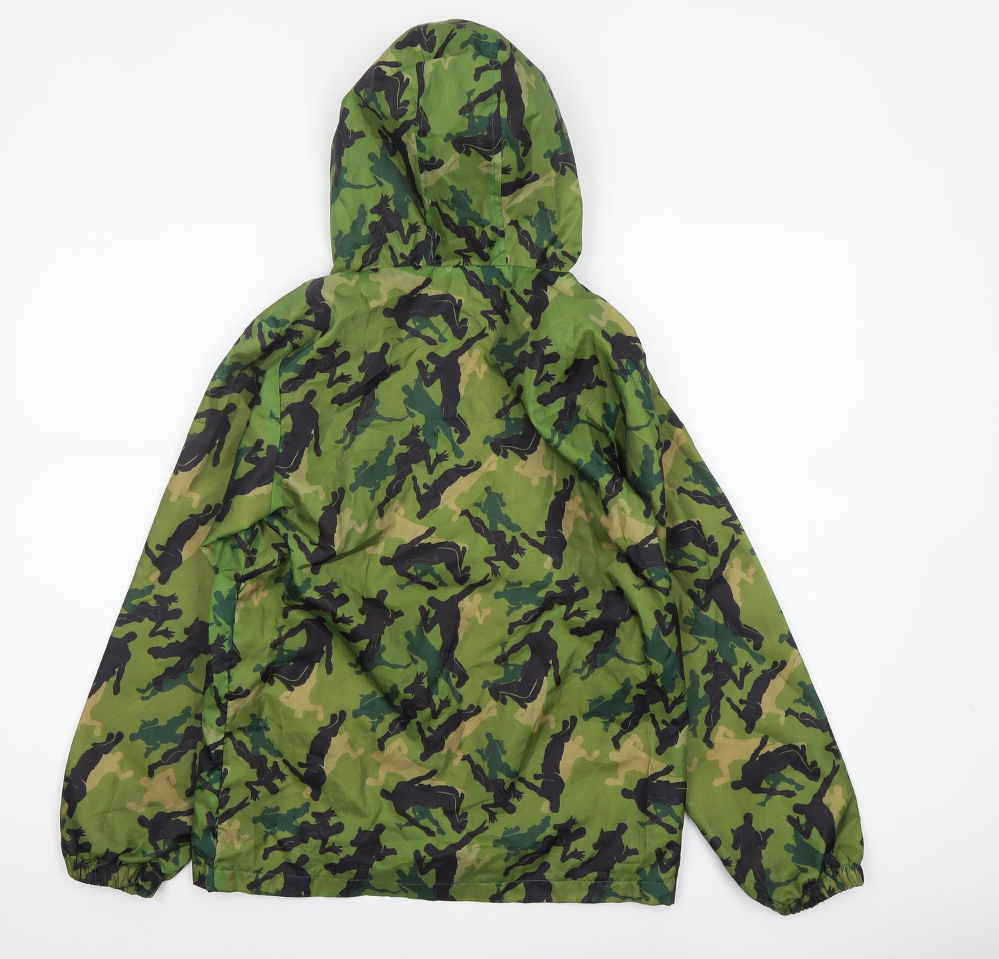 Fortnite Boys Green Camouflage Hooded Windbreaker Jacket XL