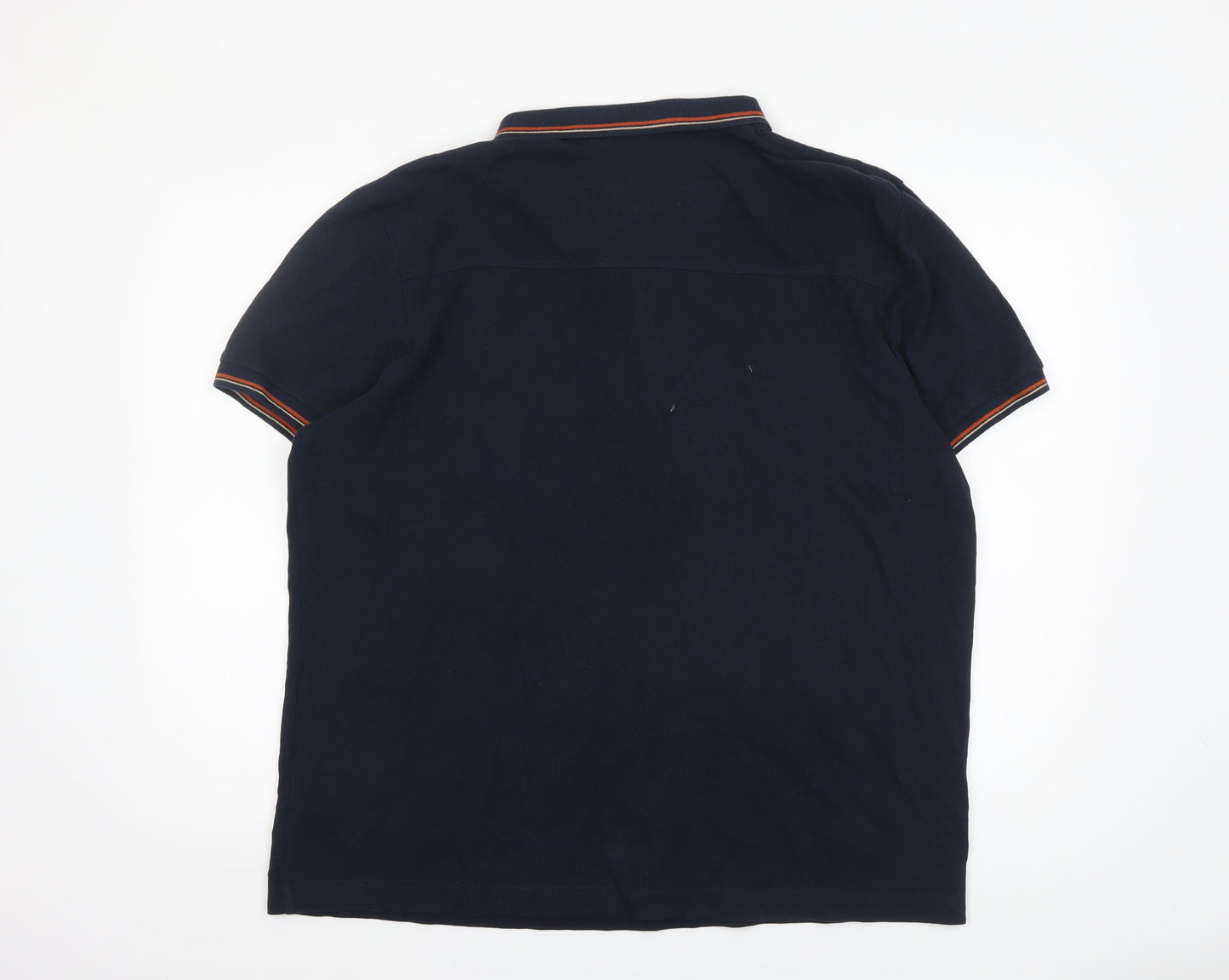 Spectre Men's Blue 2XL Cotton Polo Shirt Short Sleeve Classic Fit