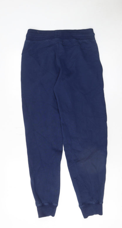 Close-up detail of Puma Women's Blue XS Jogger Sweatpants Cotton Blend