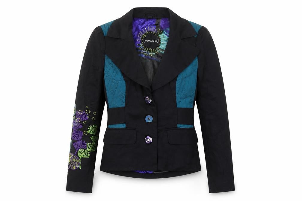 St Martins Women’s Multicoloured Size 8 Tailored Floral Blazer Jacket