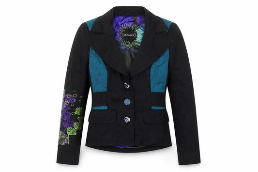 St Martins Women’s Multicoloured Size 8 Tailored Floral Blazer Jacket