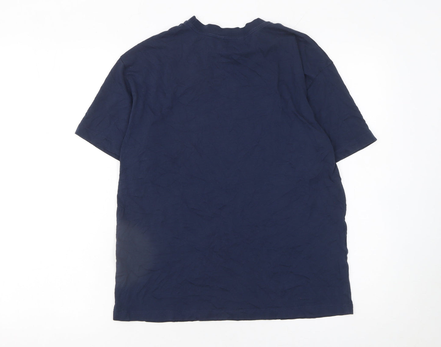 Next Women Blue Le Marais Paris 1987 Cotton T-Shirt Size S