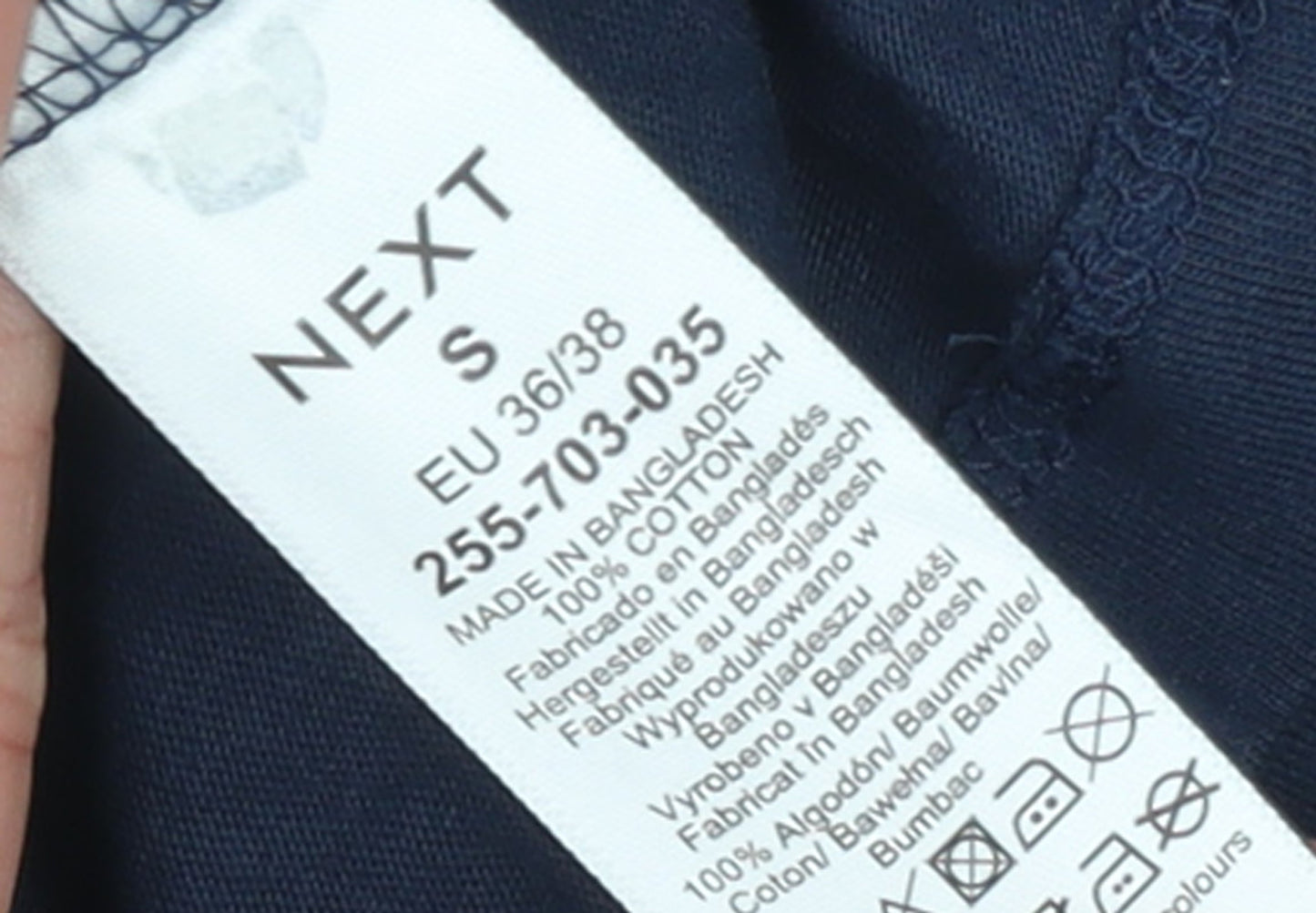 Next Women Blue Le Marais Paris 1987 Cotton T-Shirt Size S