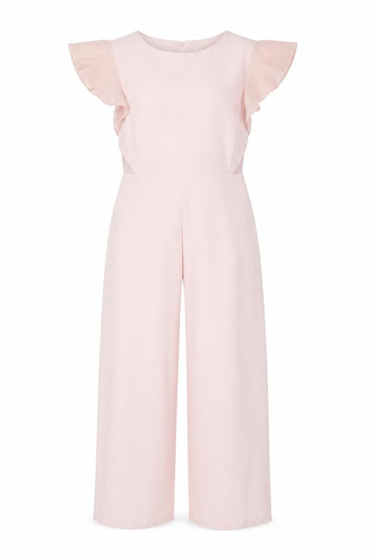 Lipsy Girls Pink 12 Years Ruffle Sleeve Formal Jumpsuit