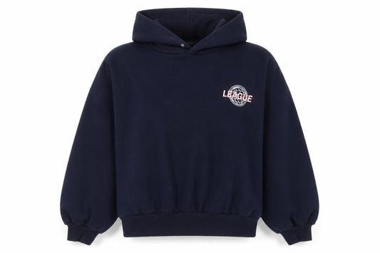 Bershka Women's Navy Hoodie League Los Angeles Small Pullover Sweatshirt