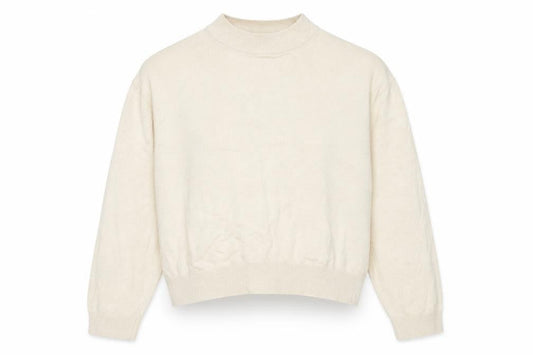 Zara Women’s Beige Mock Neck Pullover Knit Jumper Size M