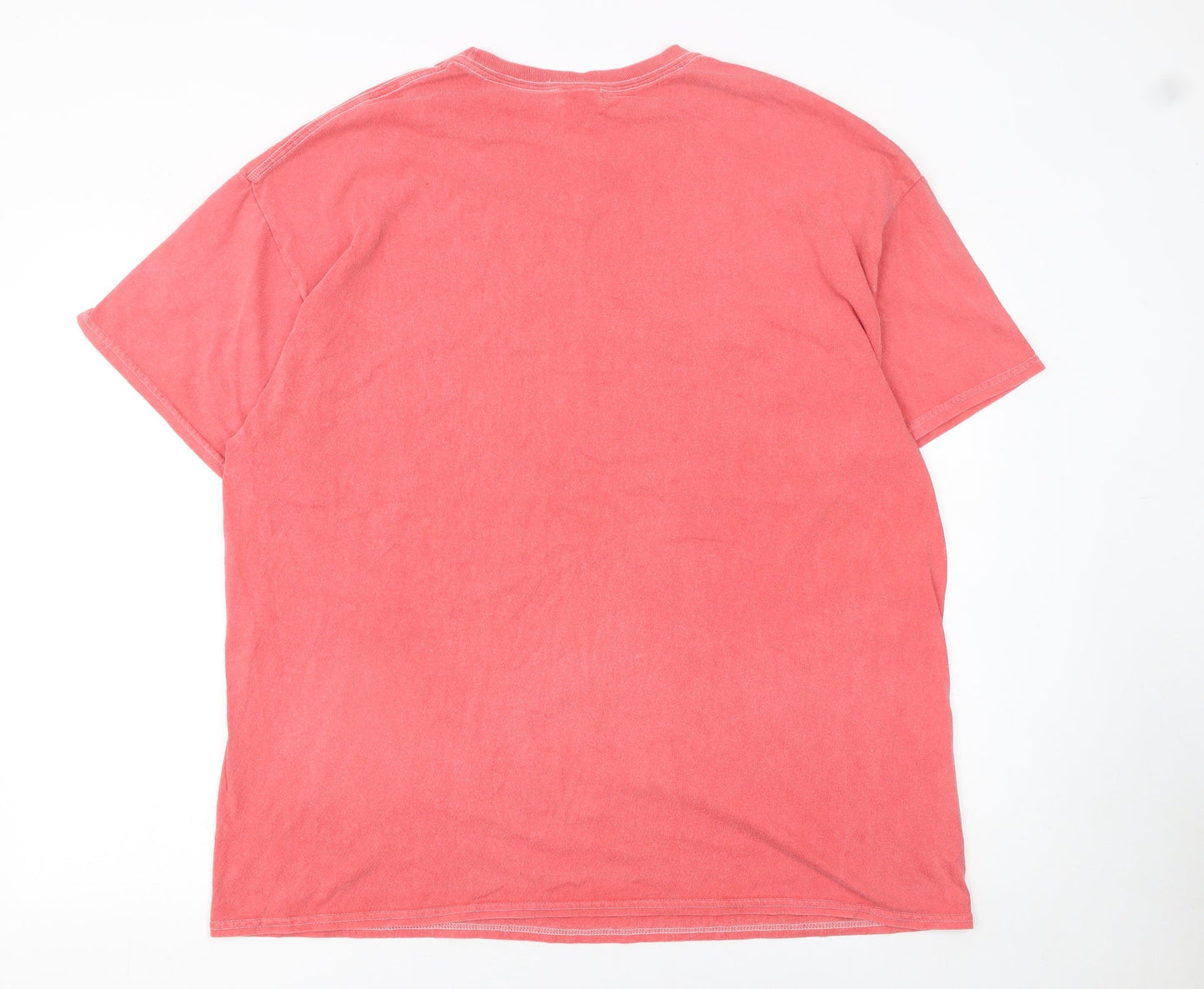 Urban Outfitters Men's Pink Nature Graphic T-Shirt L Retro Style
