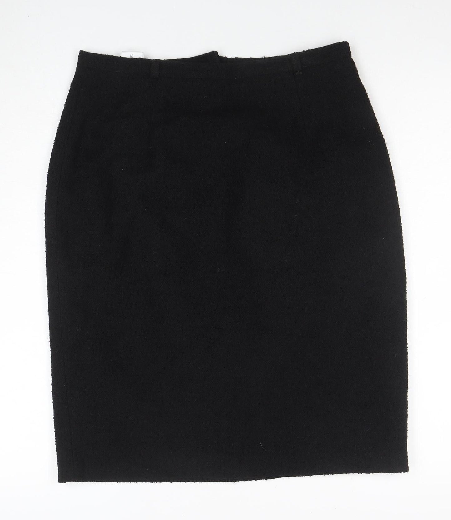 JIW Classics Womens Black Wool Blend Pencil Skirt Size 14