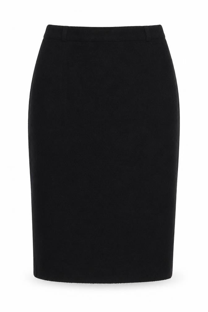 JIW Classics Womens Black Wool Blend Pencil Skirt Size 14