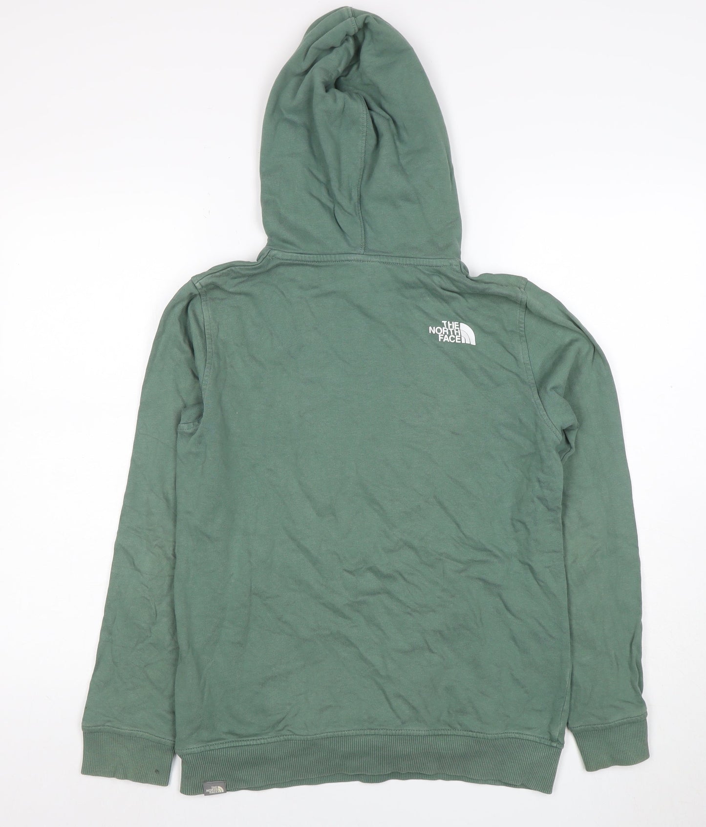 The North Face Boys Green Pullover Hoodie XXL Cotton Adventure Graphic