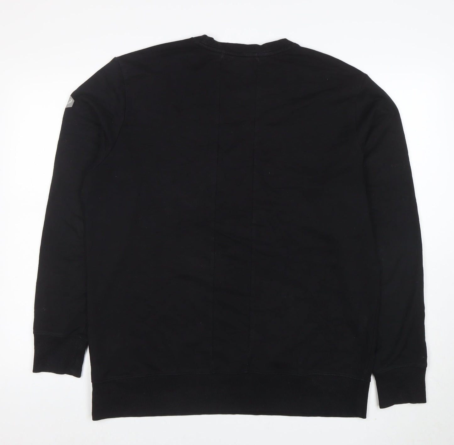 ASICS Men's Black 2XL Crew Neck Graphic Logo Sweatshirt
