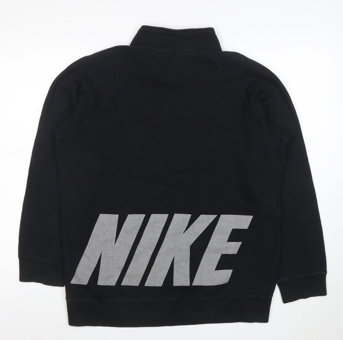 Nike Men's Black Henley Sweatshirt M Sports Fleece Pullover
