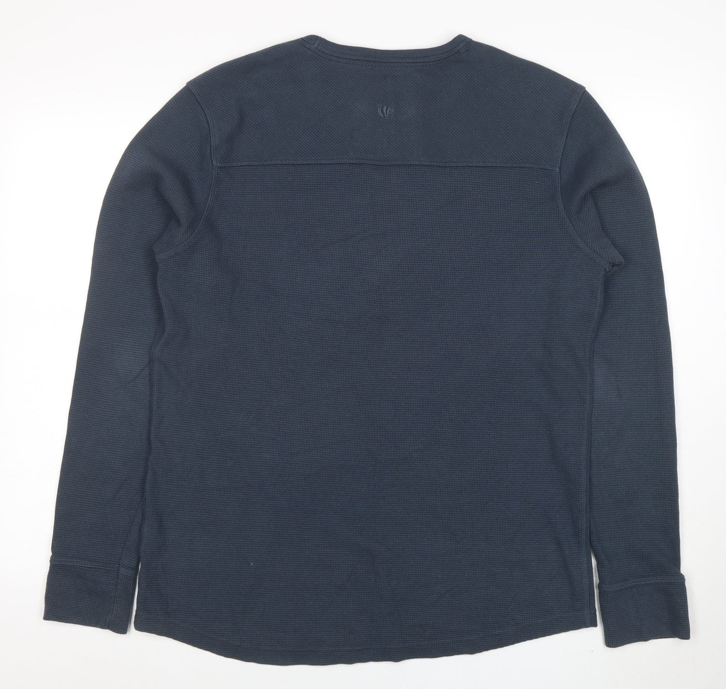 Fat Face Men's Blue Long Sleeve Crew Neck Cotton T-Shirt Size L
