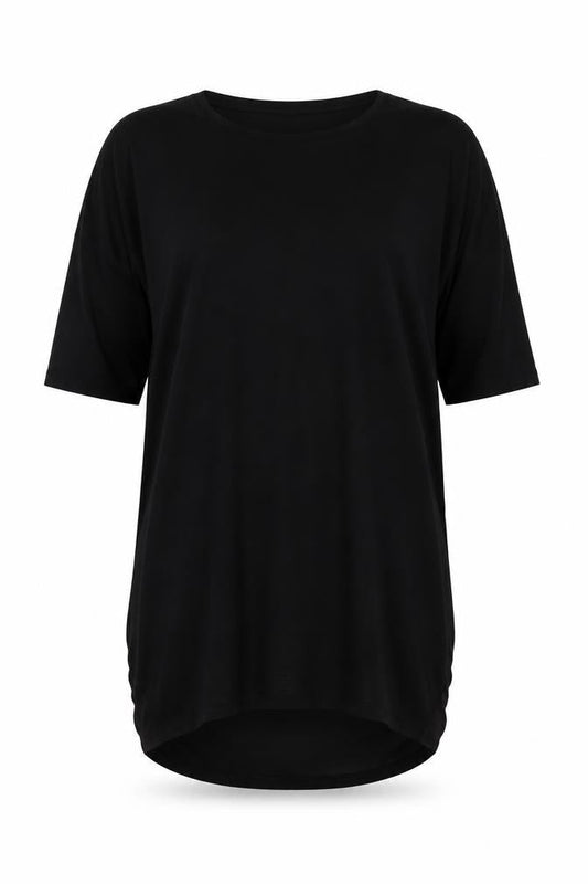 Vero Moda Women Black L Shift Dress Jersey Knee Length